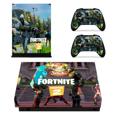 Fortnite decal skin for Xbox one X Console and 2 Controllers Fortnite decal skin for Xbox one X Console and 2 Controllers