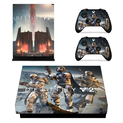 Destiny 2 Shadow keep decal skin for Xbox one X Console and 2 Controllers