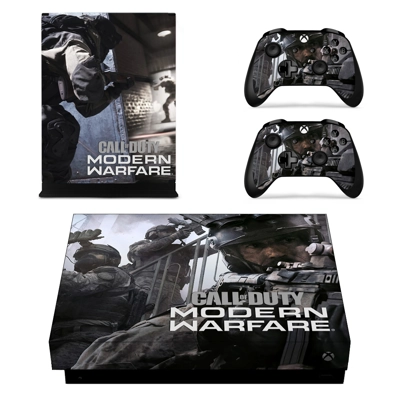 Modern Warfare decal skin for Xbox one X Console and 2 Con.. Modern Warfare decal skin for Xbox one X Console and 2 Con..