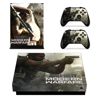 Modern Warfare decal skin for Xbox one X Console and 2 Con.. Modern Warfare decal skin for Xbox one X Console and 2 Con..