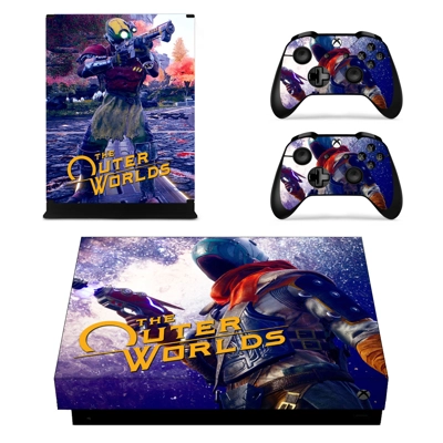 The Outer Worlds decal skin for Xbox one X Console and 2 C.. The Outer Worlds decal skin for Xbox one X Console and 2 C..