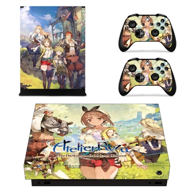 Atelier Ryza decal skin for Xbox one X Console and 2 Controllers