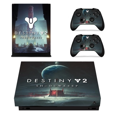 Destiny 2 Shadow keep decal skin for Xbox one X Console and 2 Controllers