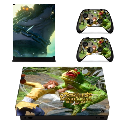 Monkey King Hero is Back decal skin for Xbox one X Console and 2 Controllers