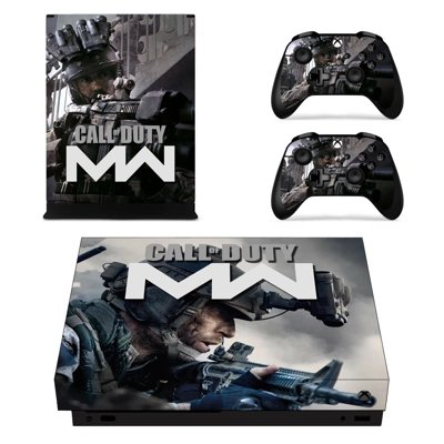 Modern Warfare decal skin for Xbox one X Console and 2 Controllers