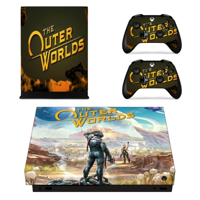 The Outer Worlds decal skin for Xbox one X Console and 2 C.. The Outer Worlds decal skin for Xbox one X Console and 2 C..