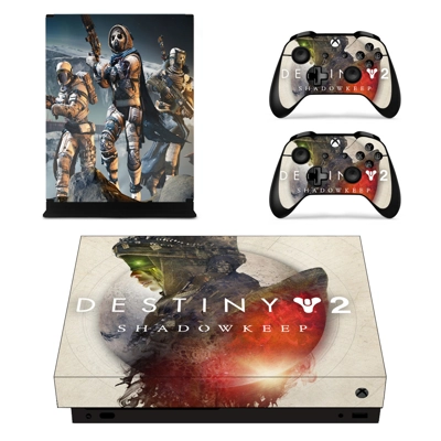 Destiny 2 Shadow keep decal skin for Xbox one X Console and 2 Controllers