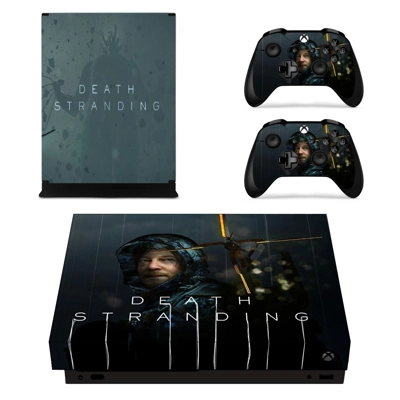 Death Stranding decal skin for Xbox one X Console and 2 Co.. Death Stranding decal skin for Xbox one X Console and 2 Co..