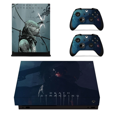 Death Stranding decal skin for Xbox one X Console and 2 Co.. Death Stranding decal skin for Xbox one X Console and 2 Co..