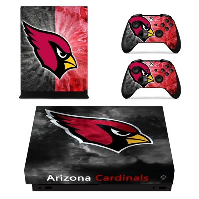 Arizona Cardinals decal skin for Xbox one X Console and 2 .. Arizona Cardinals decal skin for Xbox one X Console and 2 ..