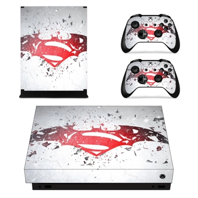Superman VS Batman decal skin for Xbox one X Console and 2.. Superman VS Batman decal skin for Xbox one X Console and 2..