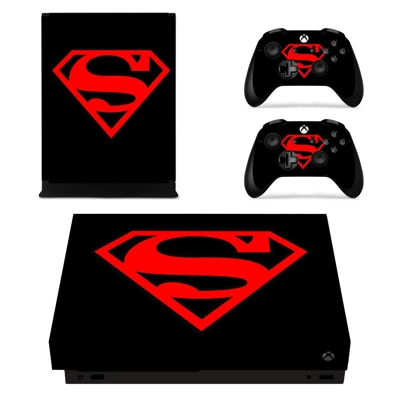 Superman decal skin for Xbox one X Console and 2 Controllers Superman decal skin for Xbox one X Console and 2 Controllers