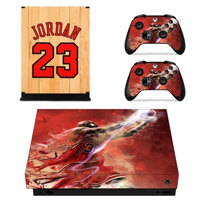 Jordan 23 decal skin for Xbox one X Console and 2 Controll.. Jordan 23 decal skin for Xbox one X Console and 2 Controll..