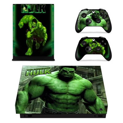 The Incredible Hulk decal skin for Xbox one X Console and .. The Incredible Hulk decal skin for Xbox one X Console and ..