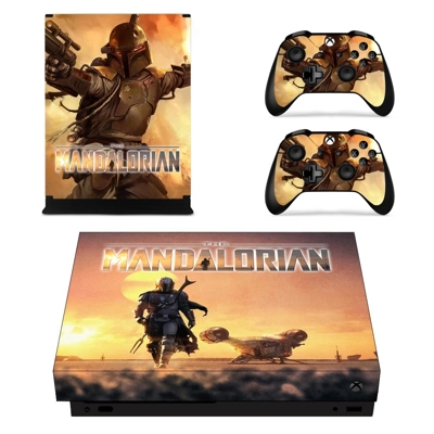 The Mandalorian decal skin for Xbox one X Console and 2 Co.. The Mandalorian decal skin for Xbox one X Console and 2 Co..