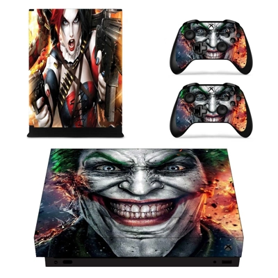 Harley Quinn Joker decal skin for Xbox one X Console and 2.. Harley Quinn Joker decal skin for Xbox one X Console and 2..