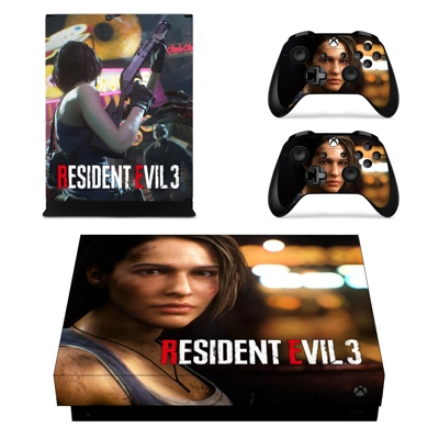 Resident Evil 3 decal skin for Xbox one X Console and 2 Co.. Resident Evil 3 decal skin for Xbox one X Console and 2 Co..