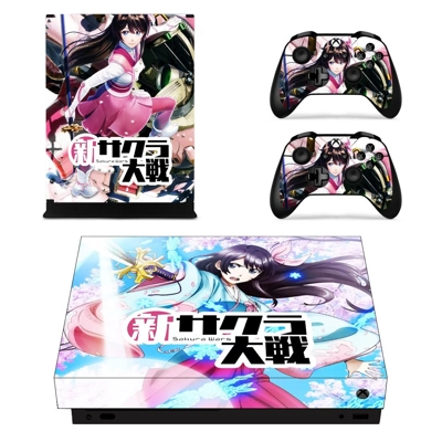 Sakura Wars decal skin for Xbox one X Console and 2 Controllers