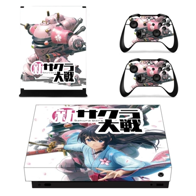 Sakura Wars decal skin for Xbox one X Console and 2 Contro.. Sakura Wars decal skin for Xbox one X Console and 2 Contro..
