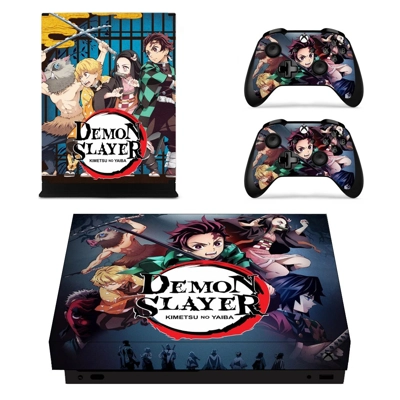 Demon Slayer decal skin for Xbox one X Console and 2 Contr.. Demon Slayer decal skin for Xbox one X Console and 2 Contr..