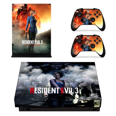 Last Escape RE3 decal skin for Xbox one X Console and 2 Co.. Last Escape RE3 decal skin for Xbox one X Console and 2 Co..
