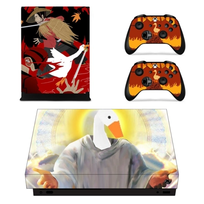 Untitled Goose Game decal skin for Xbox one X Console and .. Untitled Goose Game decal skin for Xbox one X Console and ..