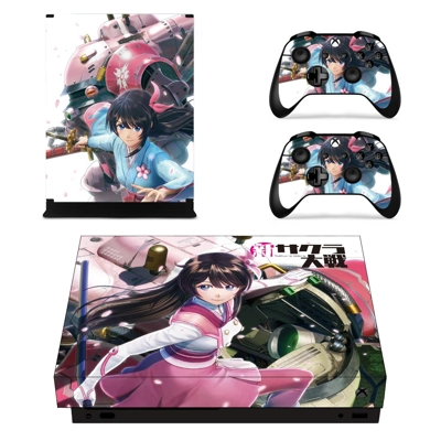 Sakura Wars decal skin for Xbox one X Console and 2 Contro.. Sakura Wars decal skin for Xbox one X Console and 2 Contro..