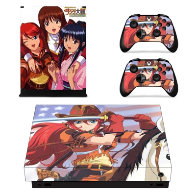 Sakura Wars decal skin for Xbox one X Console and 2 Contro.. Sakura Wars decal skin for Xbox one X Console and 2 Contro..