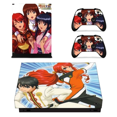 Sakura Wars decal skin for Xbox one X Console and 2 Contro.. Sakura Wars decal skin for Xbox one X Console and 2 Contro..