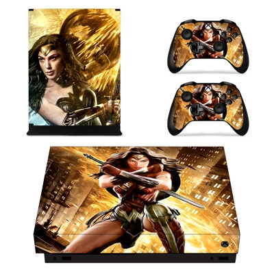 Wonder Woman decal skin for Xbox one X Console and 2 Contr.. Wonder Woman decal skin for Xbox one X Console and 2 Contr..