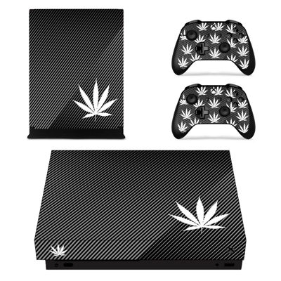 Weed Leaf decal skin for Xbox one X Console and 2 Controll.. Weed Leaf decal skin for Xbox one X Console and 2 Controll..