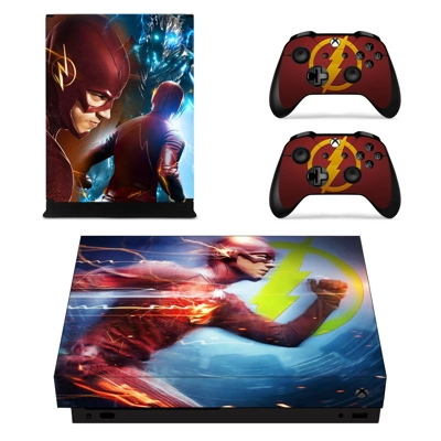 The Flash decal skin for Xbox one X Console and 2 Controll.. The Flash decal skin for Xbox one X Console and 2 Controll..