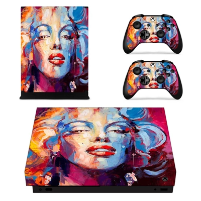 Marilyn Monroe decal skin for Xbox one X Console and 2 Con.. Marilyn Monroe decal skin for Xbox one X Console and 2 Con..
