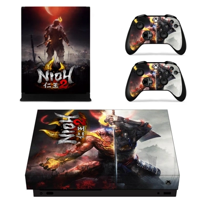 Nioh 2 decal skin for Xbox one X Console and 2 Controllers Nioh 2 decal skin for Xbox one X Console and 2 Controllers