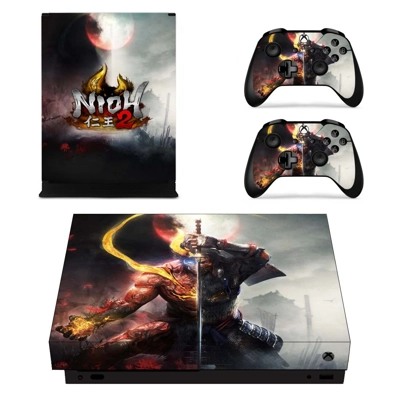 Nioh 2 decal skin for Xbox one X Console and 2 Controllers Nioh 2 decal skin for Xbox one X Console and 2 Controllers