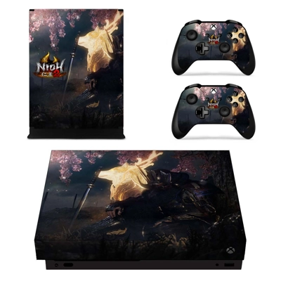 Nioh 2 decal skin for Xbox one X Console and 2 Controllers Nioh 2 decal skin for Xbox one X Console and 2 Controllers