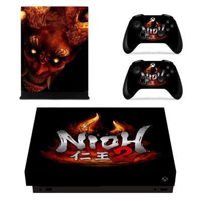 Nioh 2 decal skin for Xbox one X Console and 2 Controllers Nioh 2 decal skin for Xbox one X Console and 2 Controllers