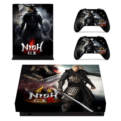 Nioh 2 decal skin for Xbox one X Console and 2 Controllers Nioh 2 decal skin for Xbox one X Console and 2 Controllers