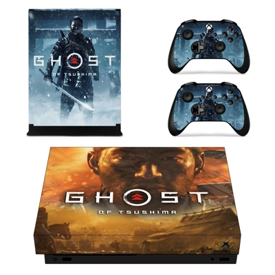 Ghost of Tsushima decal skin for Xbox one X Console and 2 Controllers