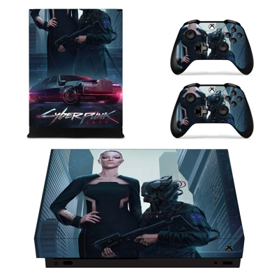 Cyberpunk 2077 decal skin for Xbox one X Console and 2 Con.. Cyberpunk 2077 decal skin for Xbox one X Console and 2 Con..