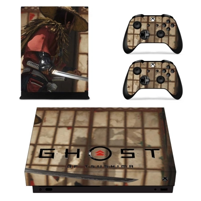 Ghost of Tsushima decal skin for Xbox one X Console and 2 Controllers