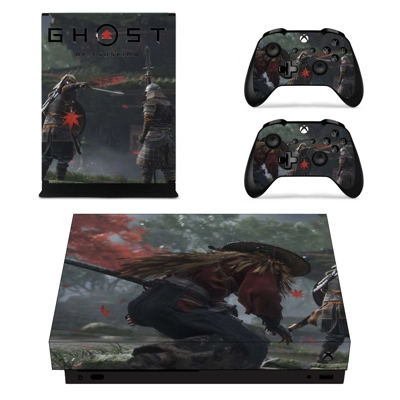 Ghost of Tsushima decal skin for Xbox one X Console and 2 .. Ghost of Tsushima decal skin for Xbox one X Console and 2 ..