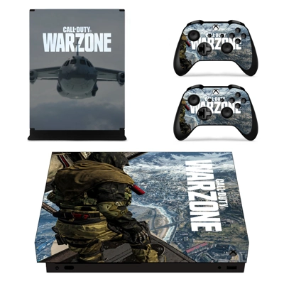 COD Warzone decal skin for Xbox one X Console and 2 Controllers