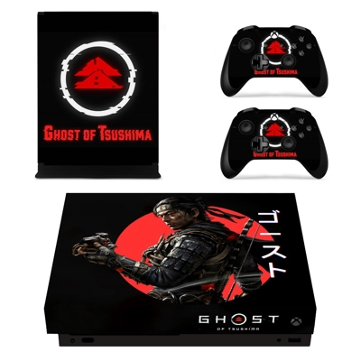 Ghost of Tsushima decal skin for Xbox one X Console and 2 .. Ghost of Tsushima decal skin for Xbox one X Console and 2 ..