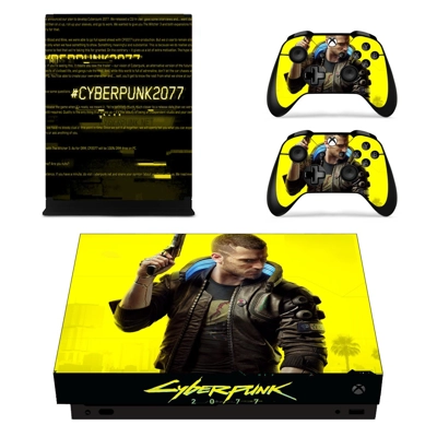 Cyberpunk 2077 decal skin for Xbox one X Console and 2 Con.. Cyberpunk 2077 decal skin for Xbox one X Console and 2 Con..
