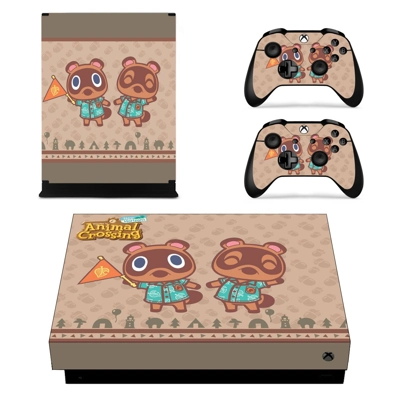 Animal Crossing New Horizons decal skin for Xbox one X Console and 2 Controllers