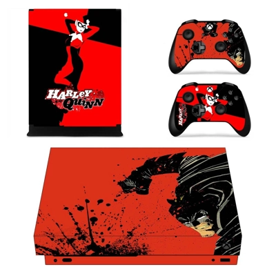 Harley Quinn decal skin for Xbox one X Console and 2 Controllers