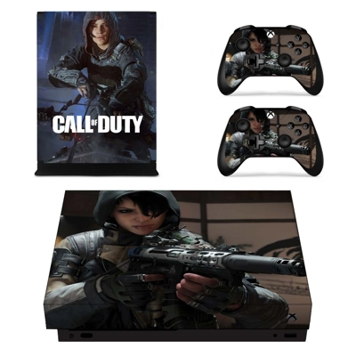 Call of Duty decal skin for Xbox one X Console and 2 Controllers