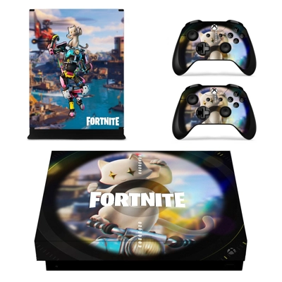 Fortnite decal skin for Xbox one X Console and 2 Controllers