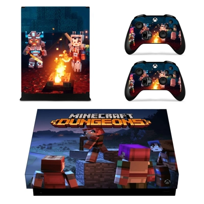 Minecraft Dungeons decal skin for Xbox one X Console and 2.. Minecraft Dungeons decal skin for Xbox one X Console and 2..
